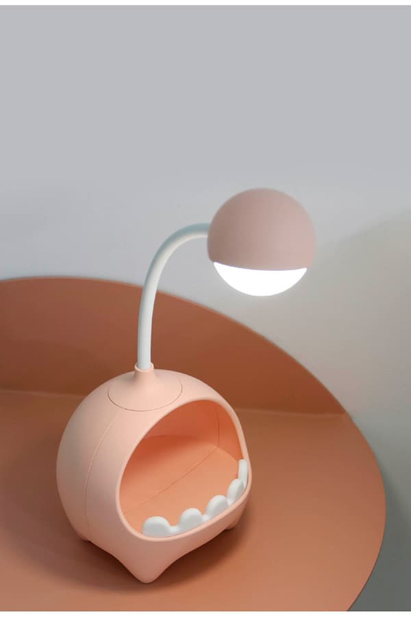 Pink LED-øjenplejelæselampe, blålysblokerende læselampe