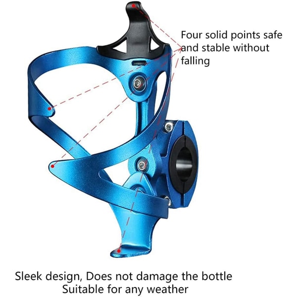 Blå-Cykel MTB Flaskeholder med Flaskeholder Adapter, Justerbar