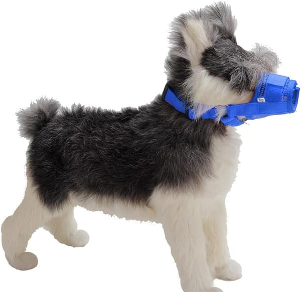 Blå - 1 stk., egnet til 14-20 cm snuder, justerbar nylon m