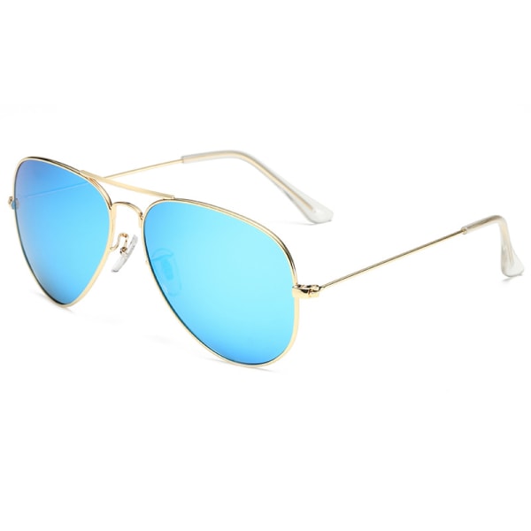 Guld/Ice Blue-Män Sportsolglasögon Polariserat UV400-skydd