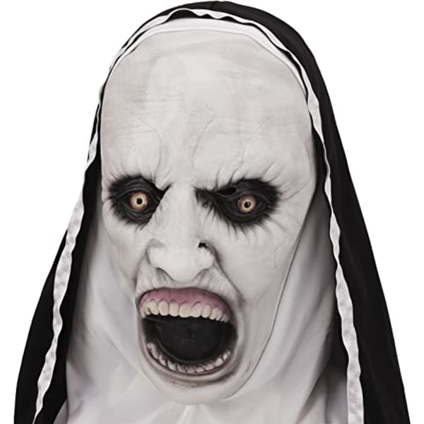 Nonne Scary Latex Maske Halloween Fest By Mask Cosplay Kostume