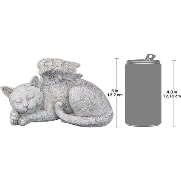 Dog Angel Pet Memorial Gravsten Tribut Statue, En Størrelse, fu
