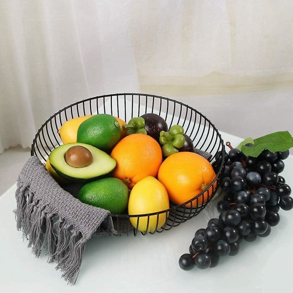 16 stk kunstige sitroner og lime, falsk frukt Faux naturtro Sim