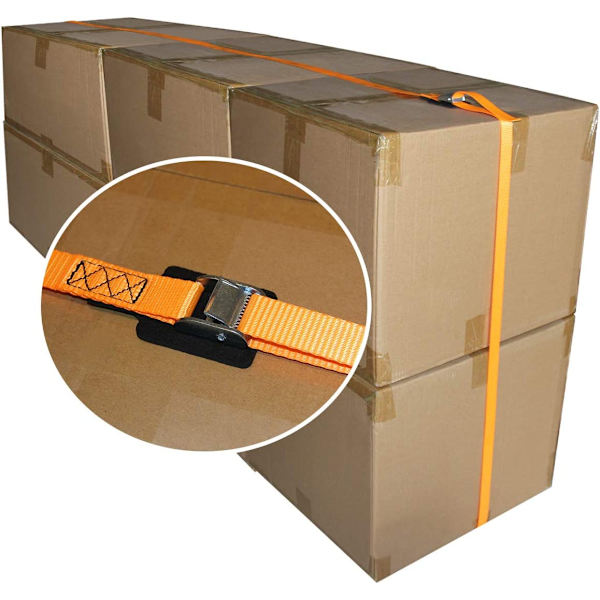 (2-pak) Solid 2,5 cm * 6,1 m Surringsstropp Lastestropp Cargo Tie