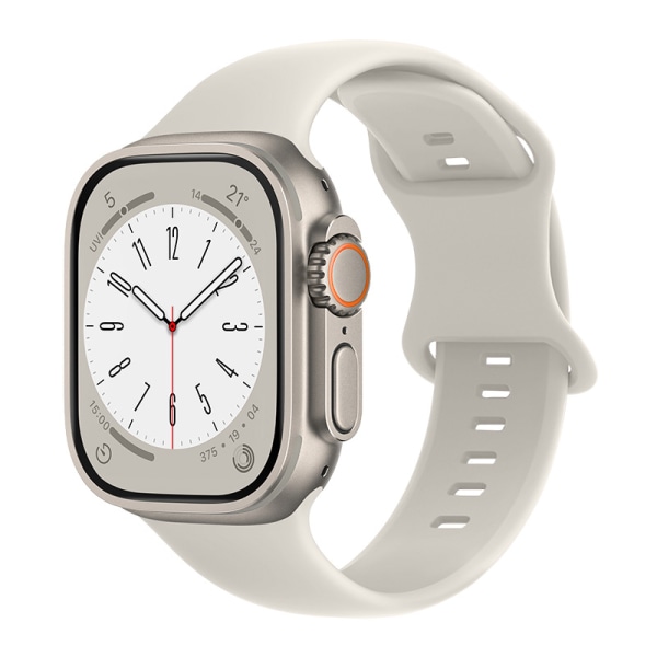 Apple Watch Series 8 GPS, 41 mm Starlight aluminiumskasse, Starligh