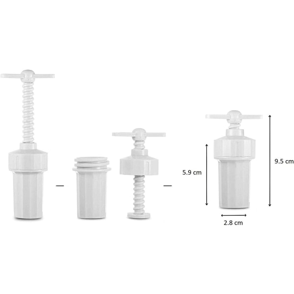 3x6cm Vitlökspress Skruvmosare - Plast Vitlök Krossa Press