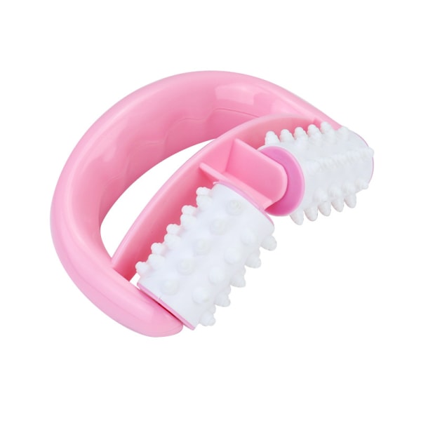 Pink Anti Cellulite Massage Roller Wet and Dry Body Roller For C