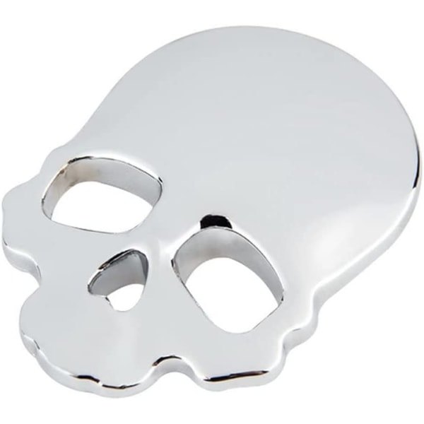 2 stk. (9*8,5 cm) 3D Metal Personlighed Skull Skelet Død Bil Moto