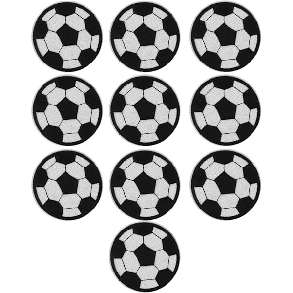 10 stk. fodboldbroderi-patches fodbold-patches stryge på sy