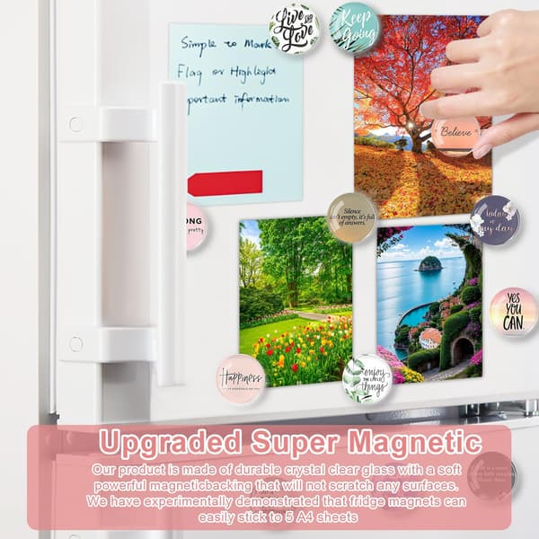 (12 styk) Køleskabsmagneter - Engelske bogstaver