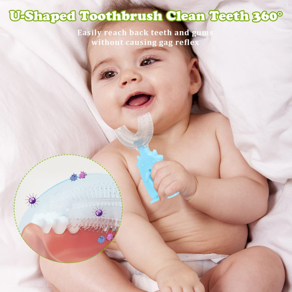 4 STK U-formet tannbørste for barn, småbarn tannbørste med Food Gra f4b9 |  Fyndiq
