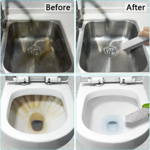 6-pack pimpsten för rengöring av toalettskål, skurpinne Powe