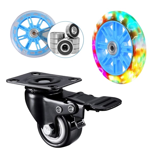 10 stk Skateboard Lejer Metal Miniature Farve Friktionsfri Leje 608 2RS ABEC 9 Dobbelt Afskærmet Kuglelejer til Fo
