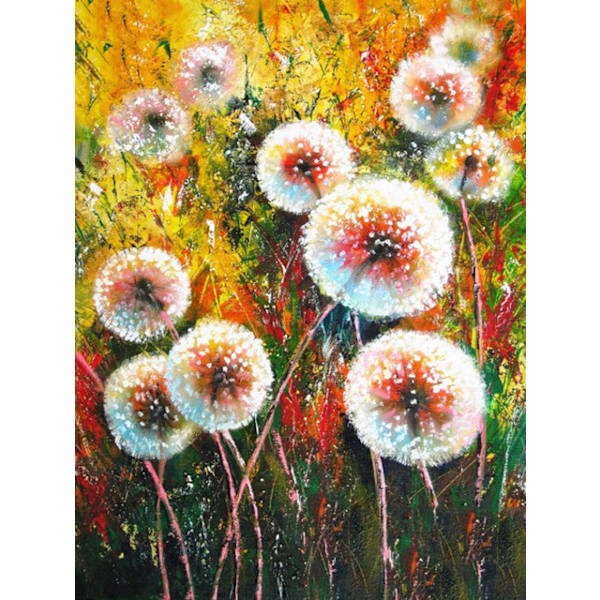 30x40cm 5D DIY timanttimaalaus täydellinen, sarja Pissenlit#A, DIY Diamon
