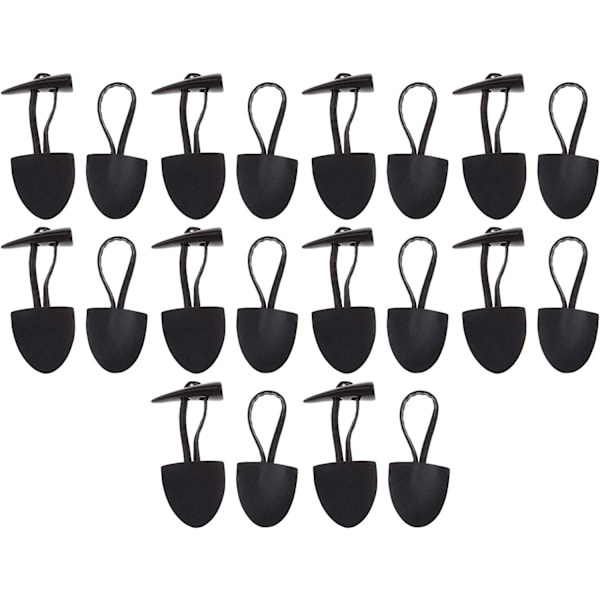 10-pakke imitert skinn kneppeknapper for frakk, jakke, treningsbag -