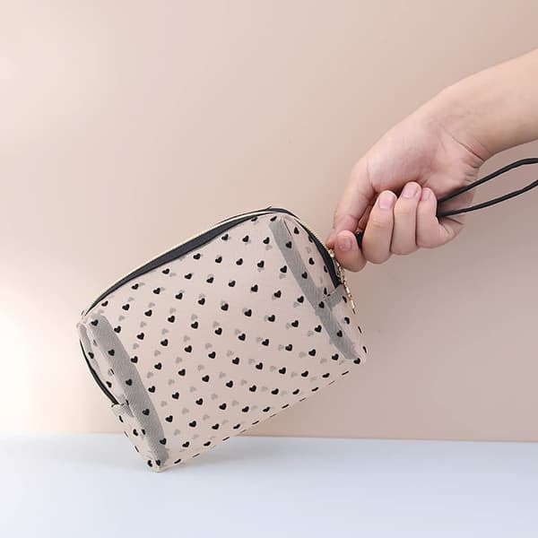 Sæt med 2 toilettasker/lommer til makeup