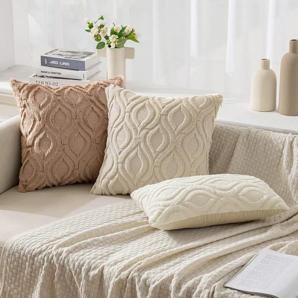 2-delt putetrekk 45x45cm khaki