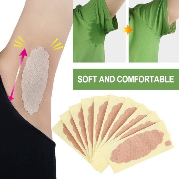 10 st absorberande svettlappar under armarna, antiperspirantlappar, svettlappar under armarna, skydd mot svett och deodorantfläckar