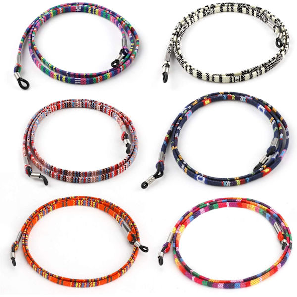 6 stk. Brille Snore, Solbriller Kæde, Læsebriller Retainer