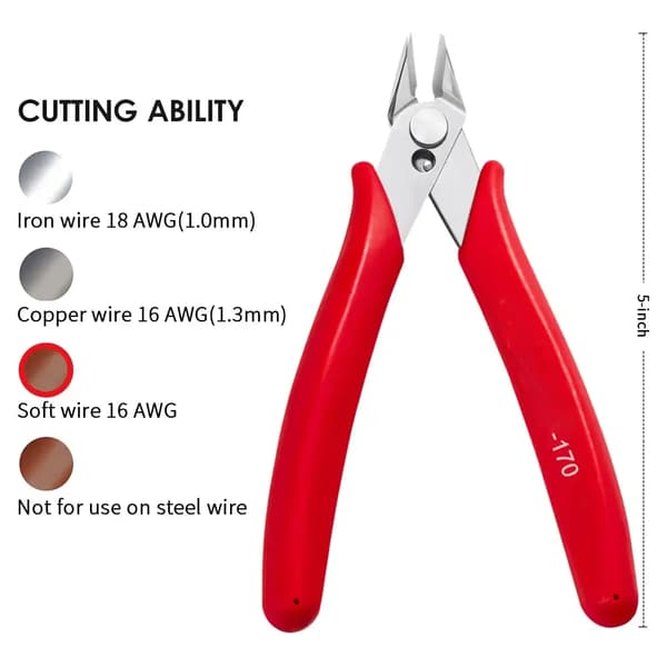 Wire Cutters, Precision Electronics Flush Cutter, En af de Str