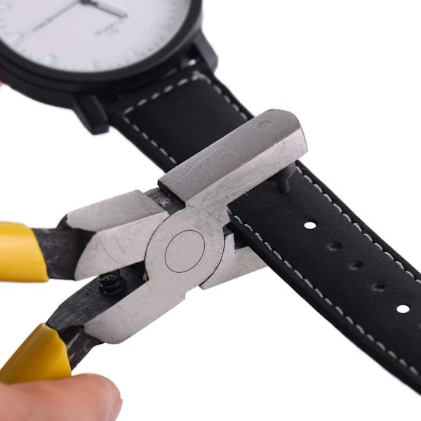 Hålstansningsverktyg för klockarmband, bälteshål, urmakare, tång, stans, plåt