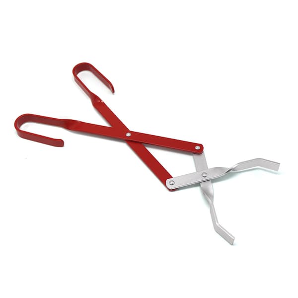 Medium Rød bbq aluminium karbon klips lang håndtak trekull klips fo