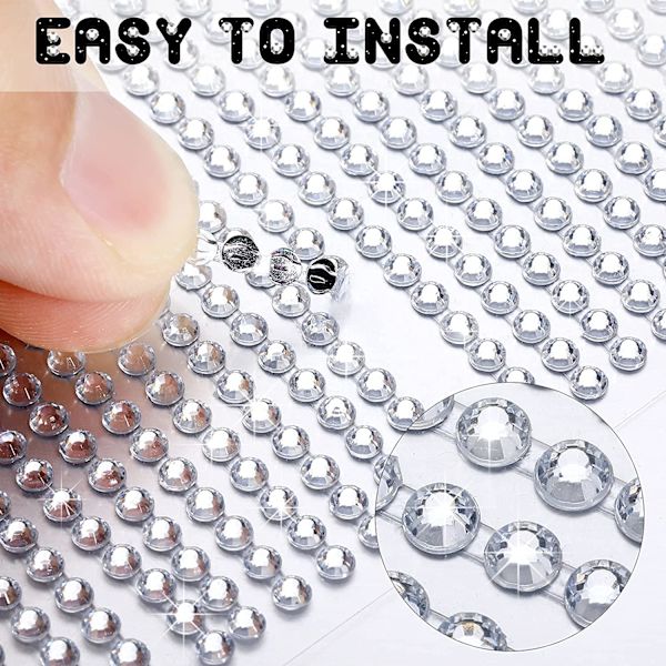 10 stycken 8500 stycken Bling-bilstickers DIY-bildekorativa S