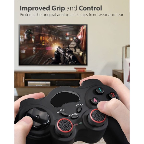 Reservedeler Controller Joystick Cap [4 Pack] Silikon Tommelbeskyttelse