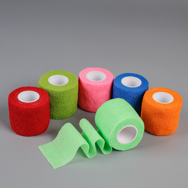 Hudfarve klæbende bandage 3 ruller klæbende elastiske bandager 2.