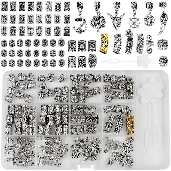106-dels Set med Hårtillbehör i Aluminiumfolie
