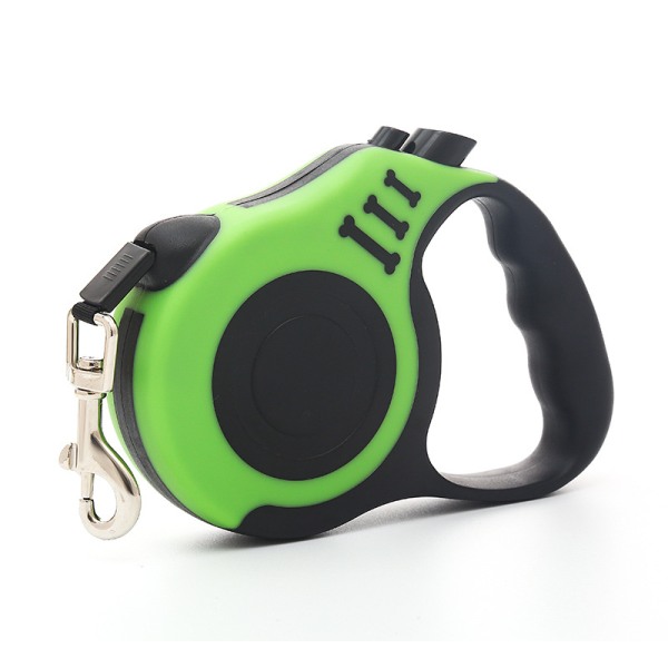 5M-Green Automatic Flexible Retractable Dog Leash Puppy Cat Tract