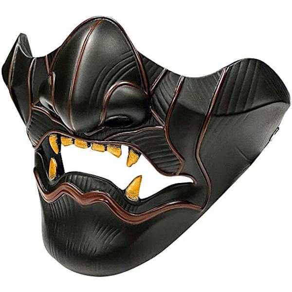 Ghost Mask of Tsushima Jin Sakai Cosplay Halv (2) -ansigtsharpiks Samu