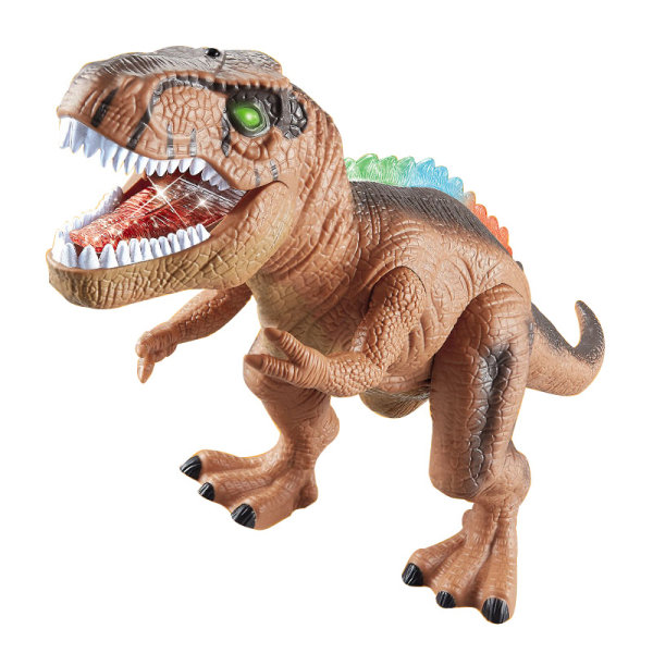 LED-valot Ruskea Kaukosäädin Dinosaurukset kävelevät ja karjuvat realistisia