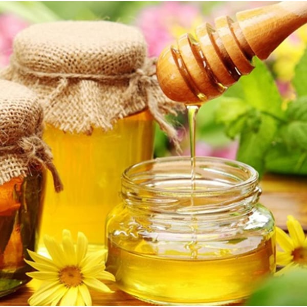 Lång honungssked Ekologisk träsked med honungsked för Hon