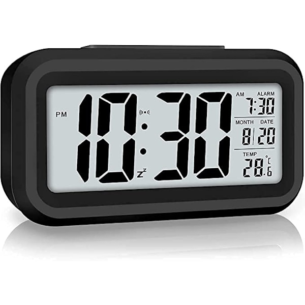 Digital väckarklocka, LED digitalklocka med temperaturvisning,