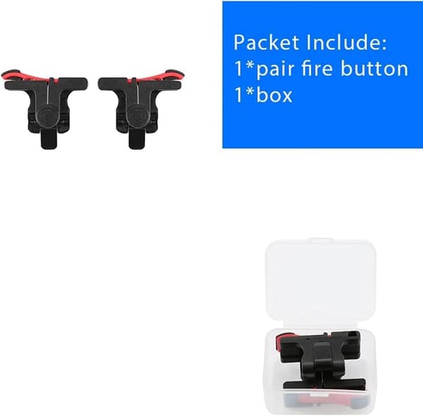 1 par Pubg Mobile Controller Gamepad Spillutløser Aim-knapp L1