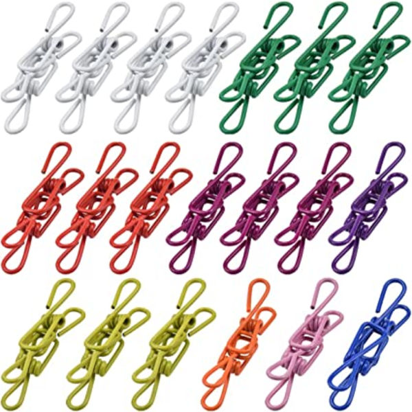 20 stk. Tøjlinesclips, Utility Tøjpinde Hanger, Vindtæt