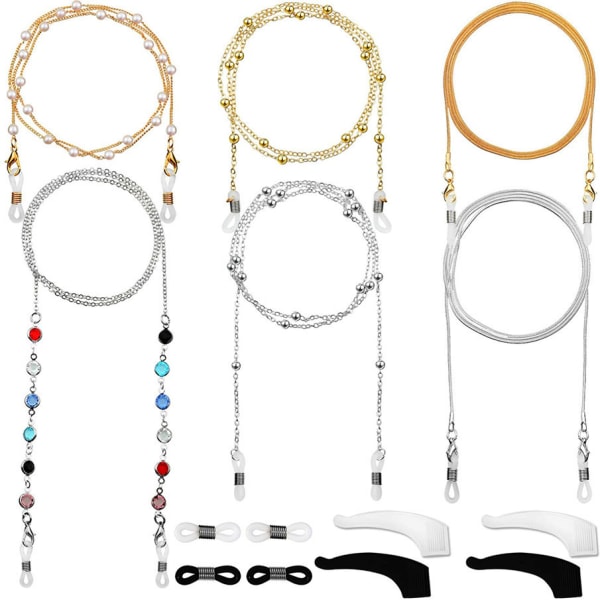 Multiple Options 6 Pieces Glasses Chains Stylish Glasses Retaine