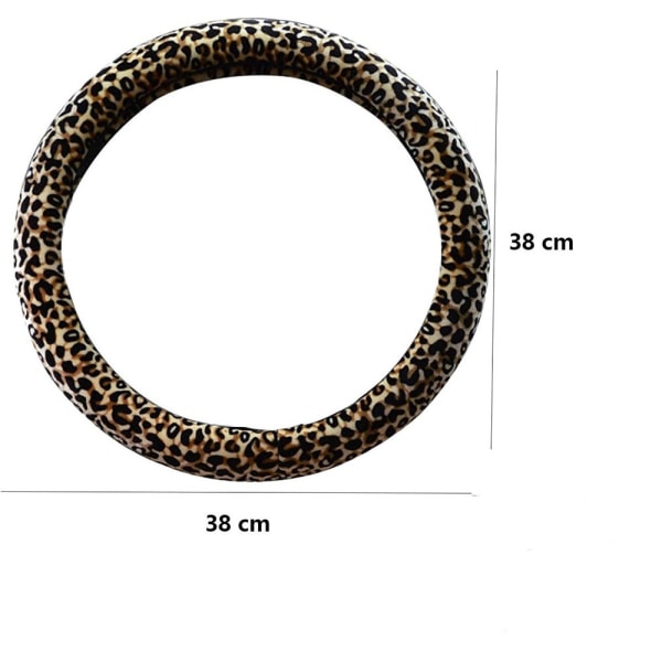 Leopardmönstrad rattmuff för kvinnor, leopardratt