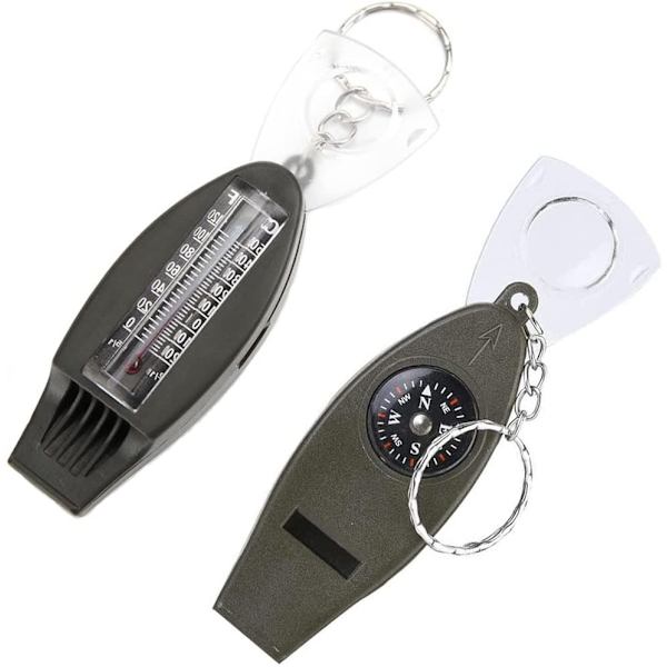 2-pack 4-i-1 domarpipa, överlevnadspipa, barnpipa