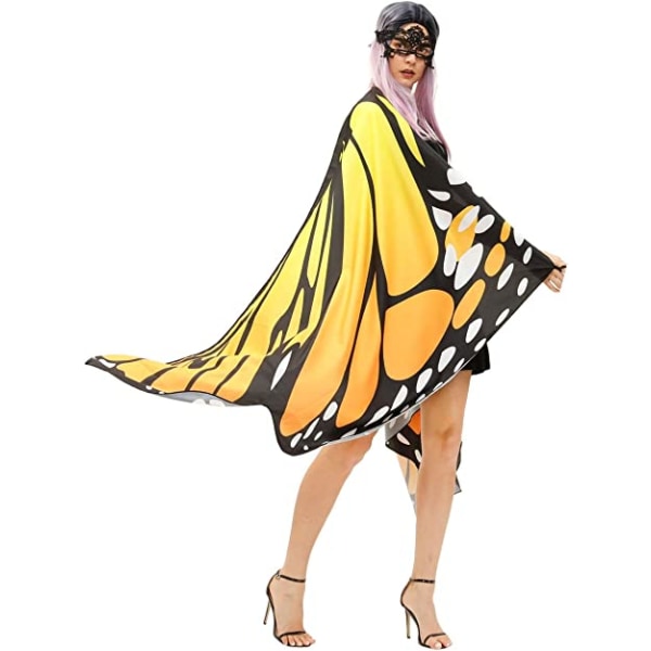 Butterfly Wings Kostume Voksen Halloween Butterfly Cape