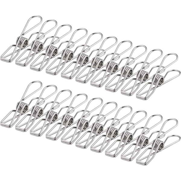 Rustfrie Tøj Klemmer 100 Stykker 60mm Ubrudtelige Klemmer I