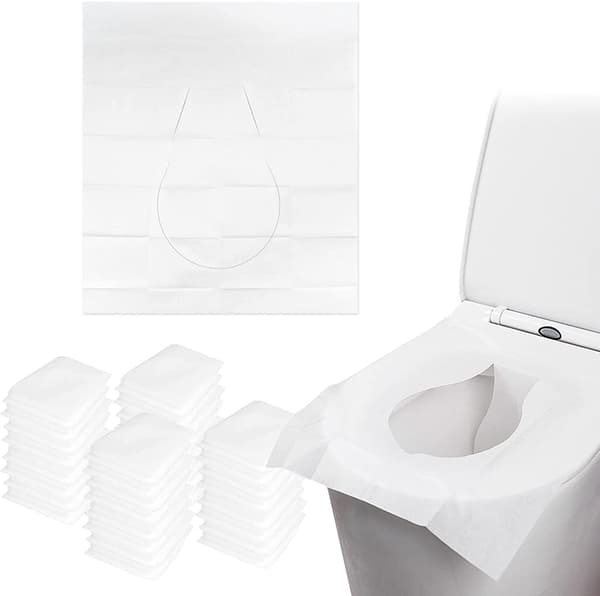 20-pack engångstoalettlock, individuellt förpackade, Wat