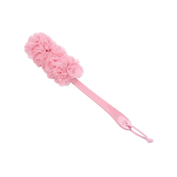 Rosa Färg-Långt Handtag Badborste - Kropp Dusch Blomster Ryggborste A