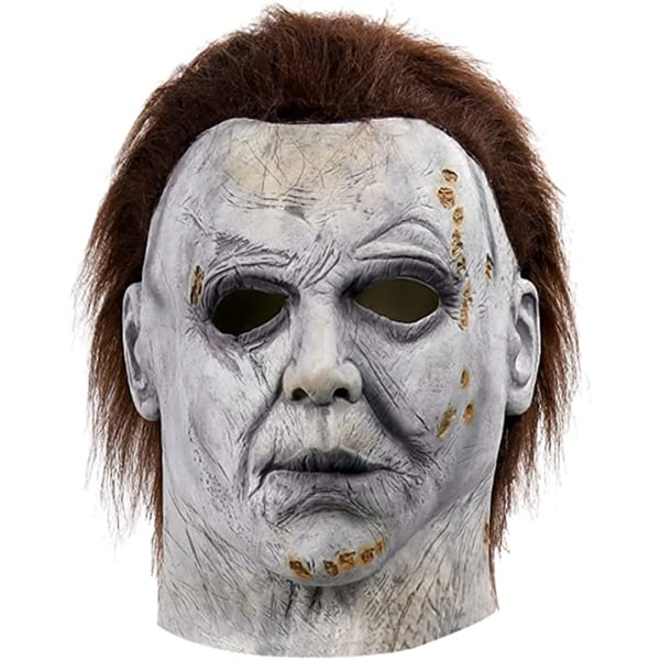 Michael Myers Mask Halloween Carnival Skräck Cosplay kostym（3）