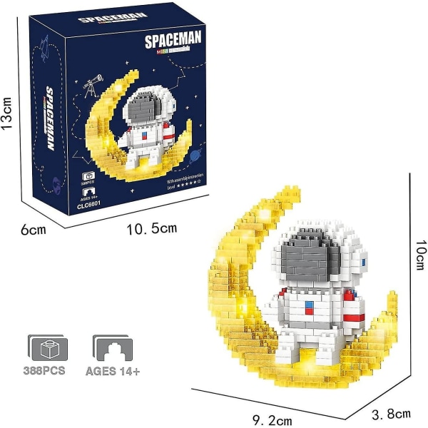 Astronaut Mini Byggeklosser Mikro Byggesett for Barn