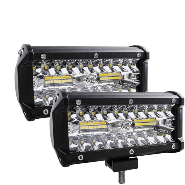 Led Car Light Bar, 2pcs 120w Off-Road Driving Lights, 6500k Fog