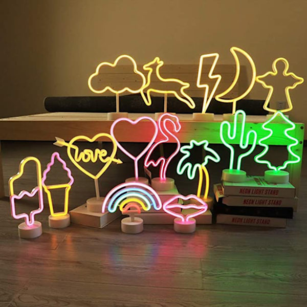 LED Neonljusskylt Väggdekor Nattlampa USB/Batteridriven