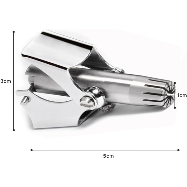 Näshårstrimmer, rostfritt stål manuell näshårstrimmer och