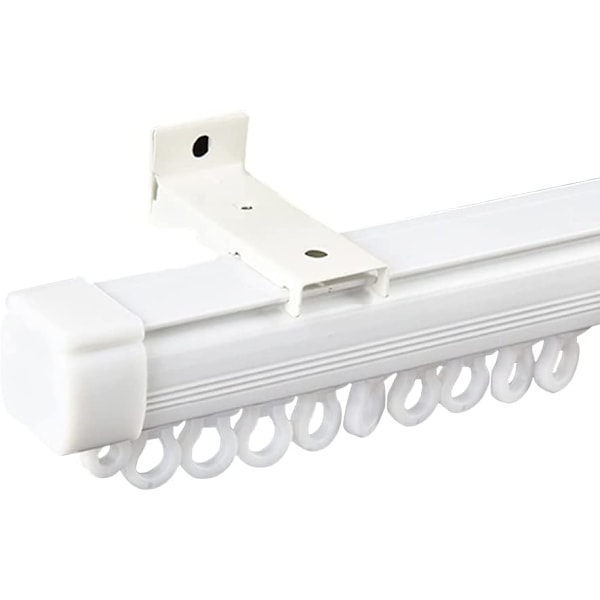 100 stk Gardin Henger Skinne Glidebane Gardin Hvit Plast Curt